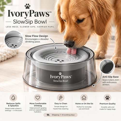 IvoryPaws™ SlowSip Bowl